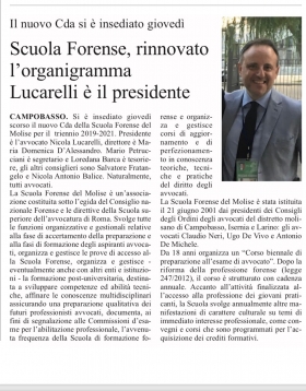Scuola Forense del Molise - Studio Legale Lucarelli